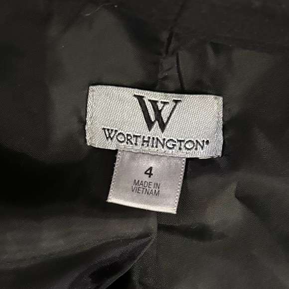 Worthington Peplum Style Blazer Jacket Size 4 - Picture 7 of 13